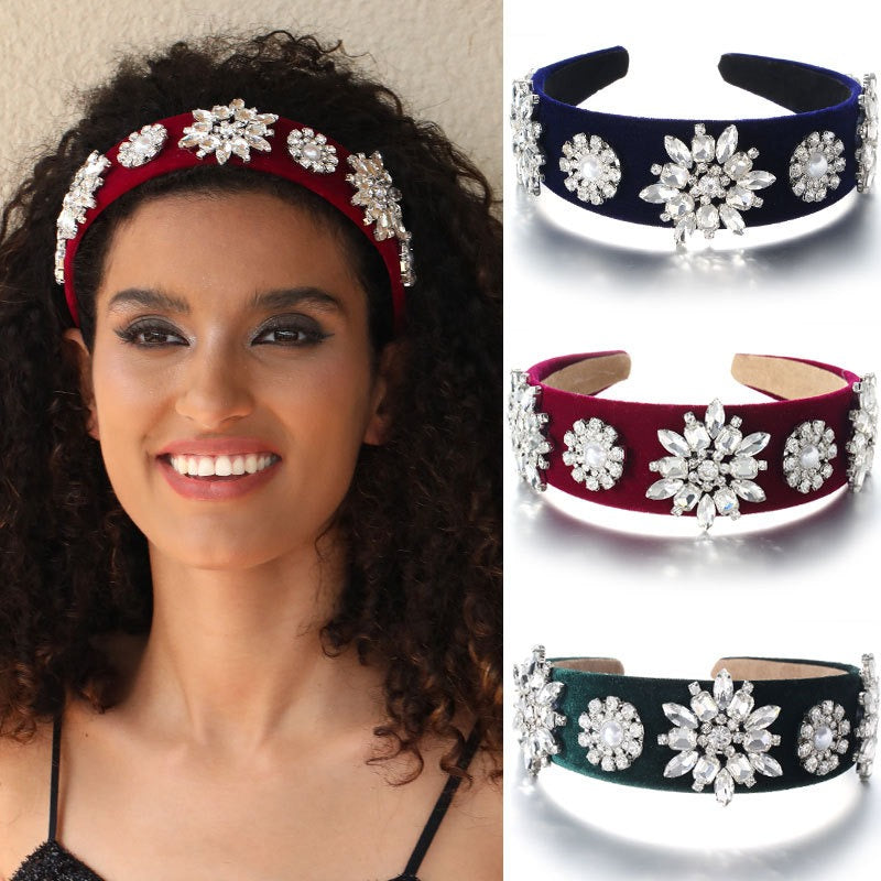 Retro Baroque Pearl Water Diamond Hair Accessories