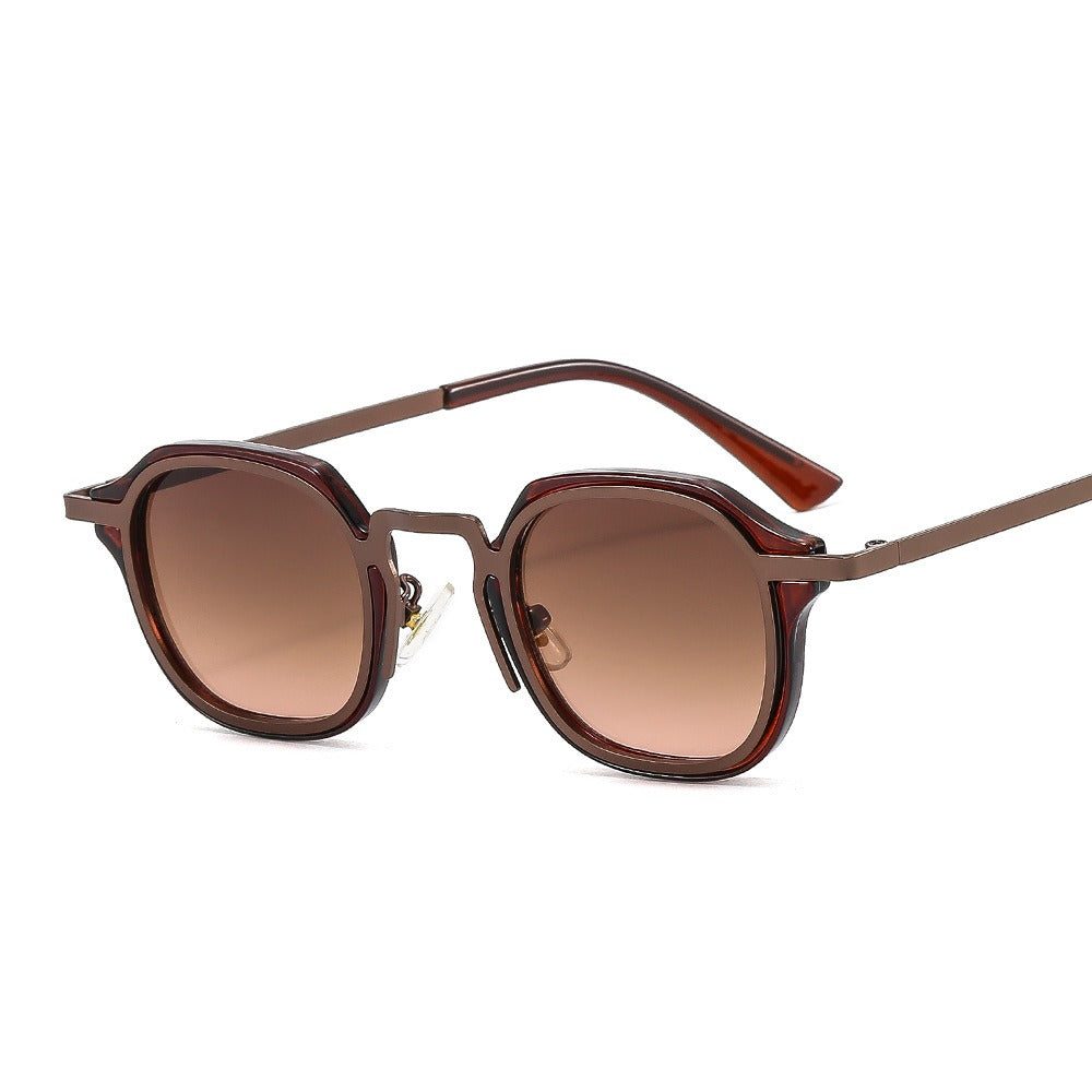 22016 square metal PC sunglasses